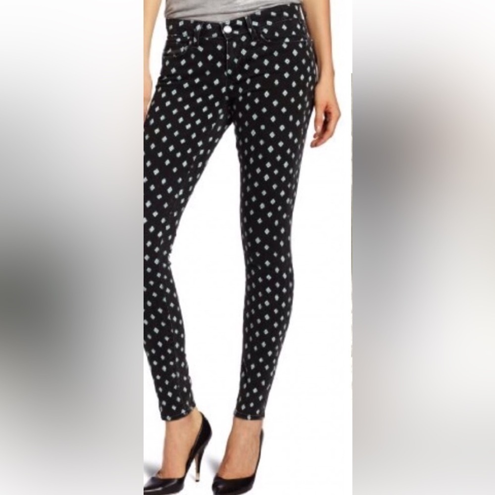 Paige Verdugo Diamond Printed Ultra Skinny Denim Jeans